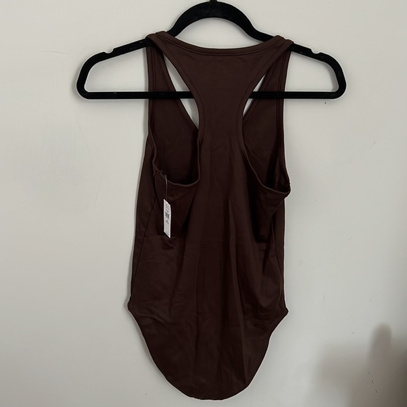 GAP V-Neck Modern Bodysuit in Chocolate Brown - Picture 2 of 3